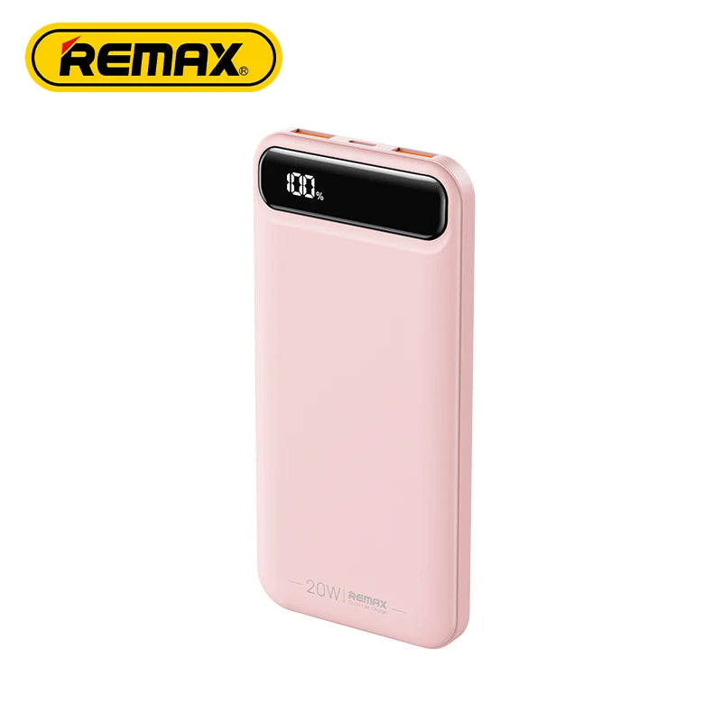 Remax RPP-520 Custom LOGO Powerbank 10000mAh Li Polymer Portable OEM Flat Ultra Slim Thin Power Bank for Phone