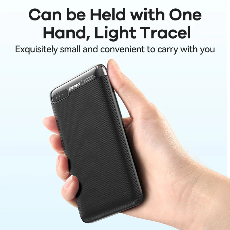 Remax Rpp-625 2.1A Fast Charging Power Bank 10000Mah Mobile Phone Portable Powerbank 10000 Mah Charger Power Bank