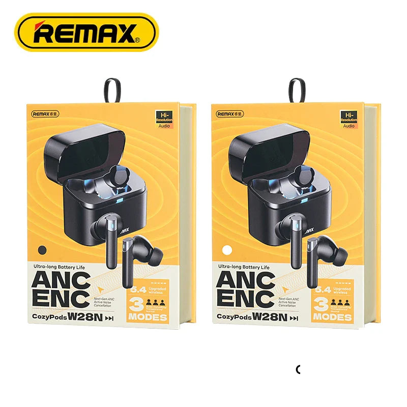 REMAX ANC+ENC Dual Noise-Cancelling Earbuds for Music & Calls TWS Wireless Earphone Earbuds