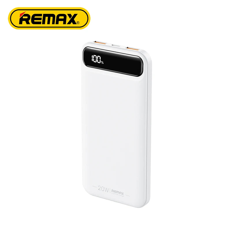 Remax RPP-520 Custom LOGO Powerbank 10000mAh Li Polymer Portable OEM Flat Ultra Slim Thin Power Bank for Phone