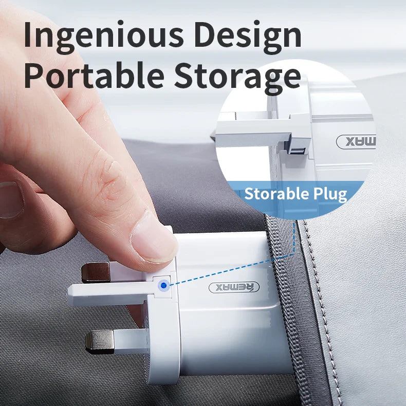 Remax Mobile Phone Chargers UK AU EU Adapters Fast Charging Batteries 2.4A Dual USB Type C Fast Charger for Iph