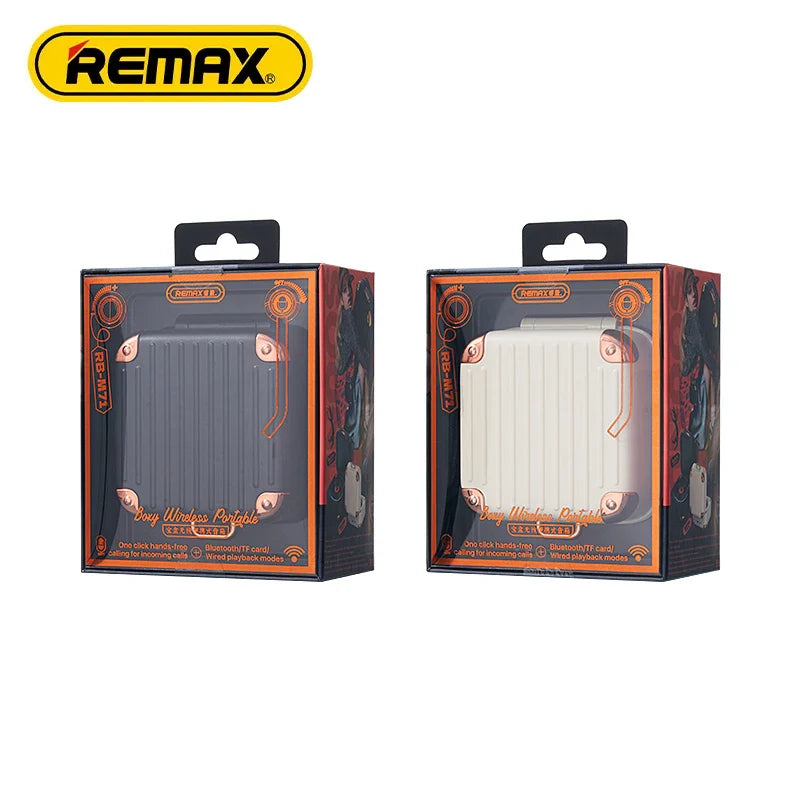 REMAX RB-M71 Boxy Wireless Portable Speaker Superior Audio Quality Long Battery Life Wireless Speaker