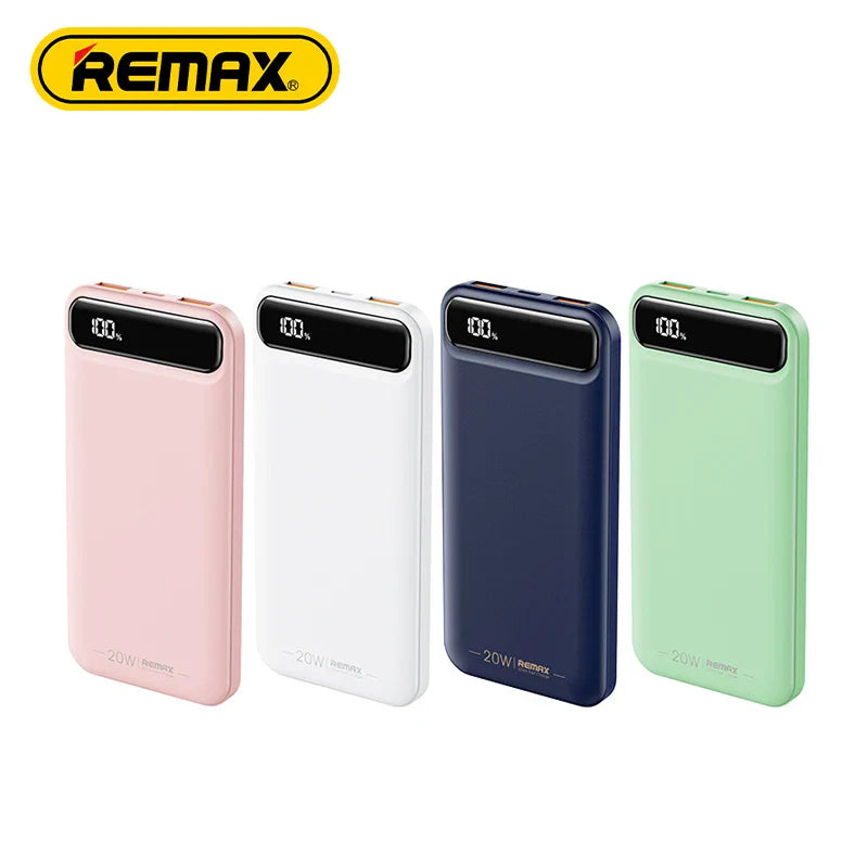 Remax RPP-520 Custom LOGO Powerbank 10000mAh Li Polymer Portable OEM Flat Ultra Slim Thin Power Bank for Phone