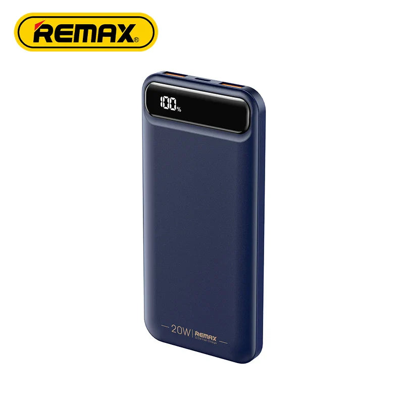 Remax RPP-520 Custom LOGO Powerbank 10000mAh Li Polymer Portable OEM Flat Ultra Slim Thin Power Bank for Phone