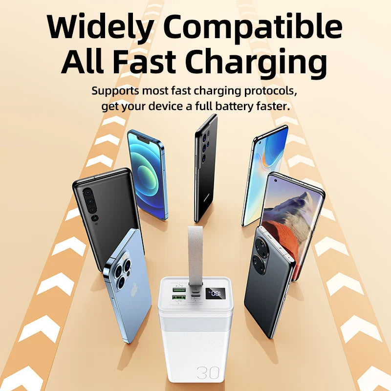 REMAX Chinen Series 20W+22.5W Fast Charging Portable Power Bank 30000mah Usb With LED Light for Travel Laptop