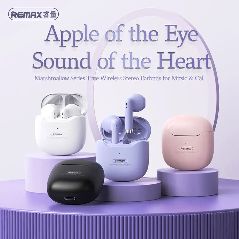 REMAX Factory New Purple Pink TWS Wireless Headphone Earbuds Bluetooth Earphones Headphones